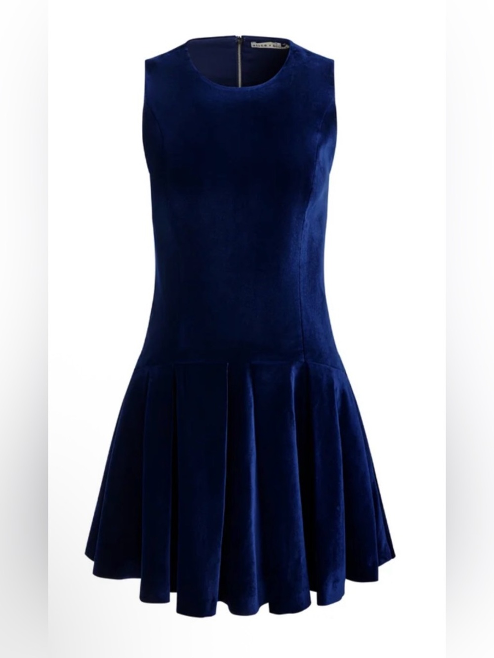 New Alice + Olivia Adley Velvet Mini Dress size 2